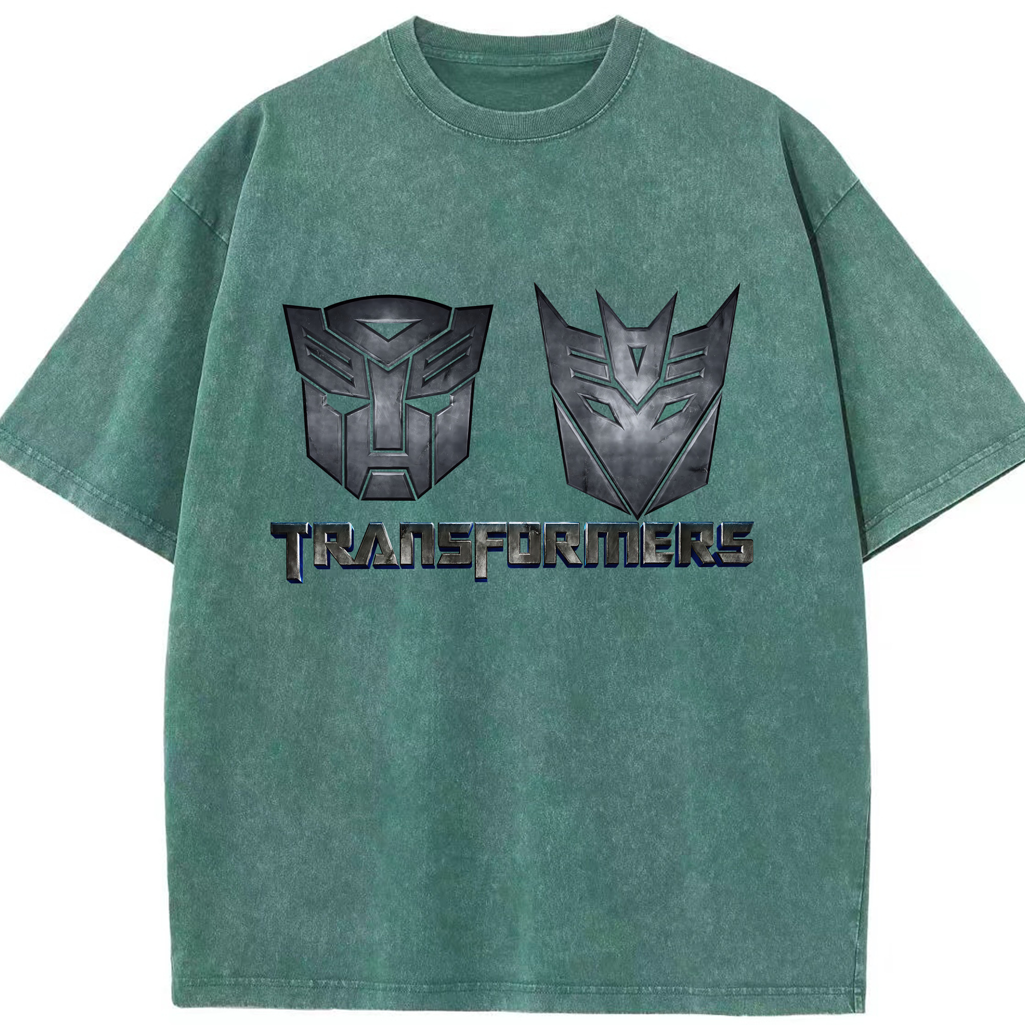 （画像用） Transformers トランスフォーマー 綿100% ヴィンテージ風 半袖Tシャツ（フロントプリント）